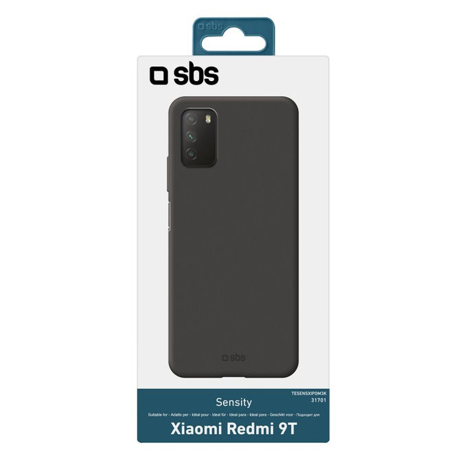 SBS - Caz Sensity pentru Xiaomi Redmi 9T, negru