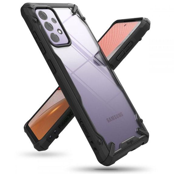 Ringke - Husă Fusion X pentru Samsung Galaxy A72 5G, neagră