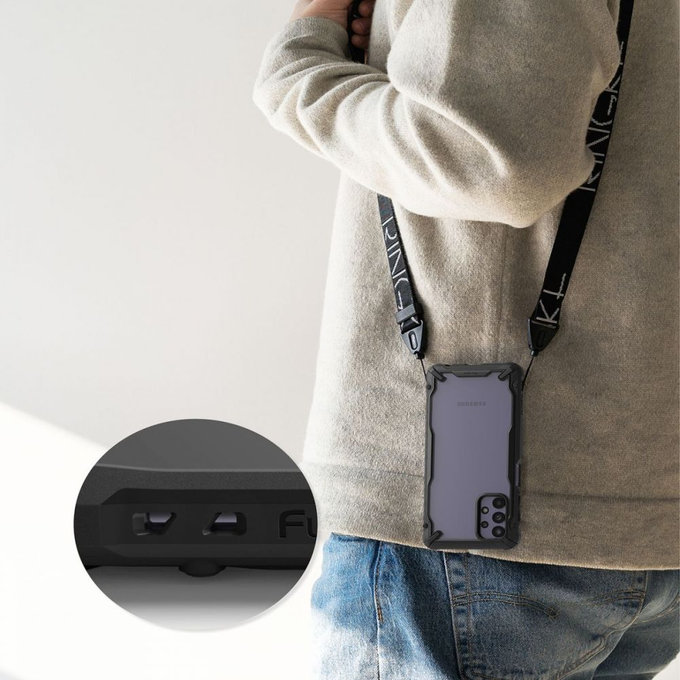 Ringke - Husă Fusion X pentru Samsung Galaxy A32 5G, negru