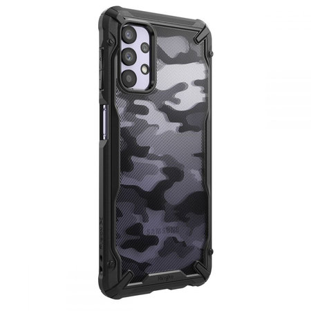 Ringke - Husă Fusion X pentru Samsung Galaxy A32 5G, camuflaj negru
