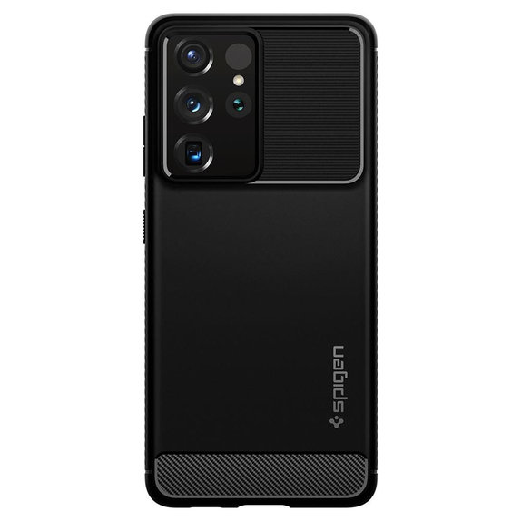 Spigen - Tok Rugged Armor - Samsung Galaxy S21 Ultra, fekete
