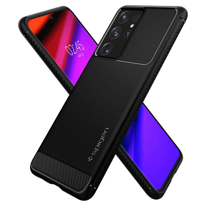 Spigen - Tok Rugged Armor - Samsung Galaxy S21 Ultra, fekete