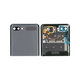 Samsung Galaxy Z Flip 5G F707B - Ecran LCD + Sticlă Tactilă + Ramă (Extern) (Mystic Gray) - GH96-13806A Genuine Service Pack