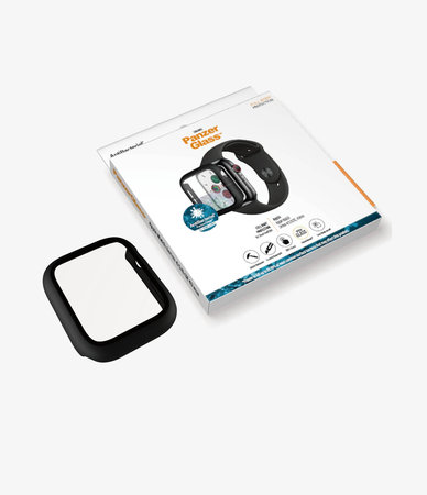 PanzerGlass - Geam securizat Full Body AB pentru Apple Watch 4, 5, 6, SE (1st gen) & SE (2nd gen) 40mm, negru