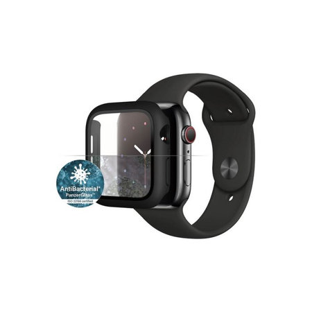 PanzerGlass - Geam securizat Full Body AB pentru Apple Watch 4, 5, 6, SE (1st gen) & SE (2nd gen) 44mm, negru