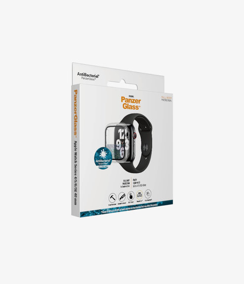 PanzerGlass - Geam securizat Full Body AB pentru Apple Watch 4, 5, 6, SE (1st gen) & SE (2nd gen) 40mm, transparent