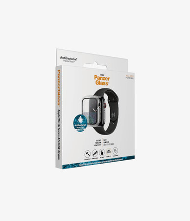 PanzerGlass - Geam securizat Full Body AB pentru Apple Watch 4, 5, 6, SE (1st gen) & SE (2nd gen) 44mm, transparent
