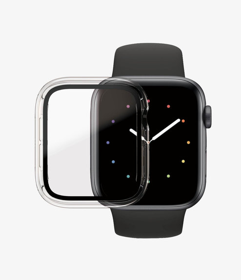 PanzerGlass - Geam securizat Full Body AB pentru Apple Watch 4, 5, 6, SE (1st gen) & SE (2nd gen) 44mm, transparent