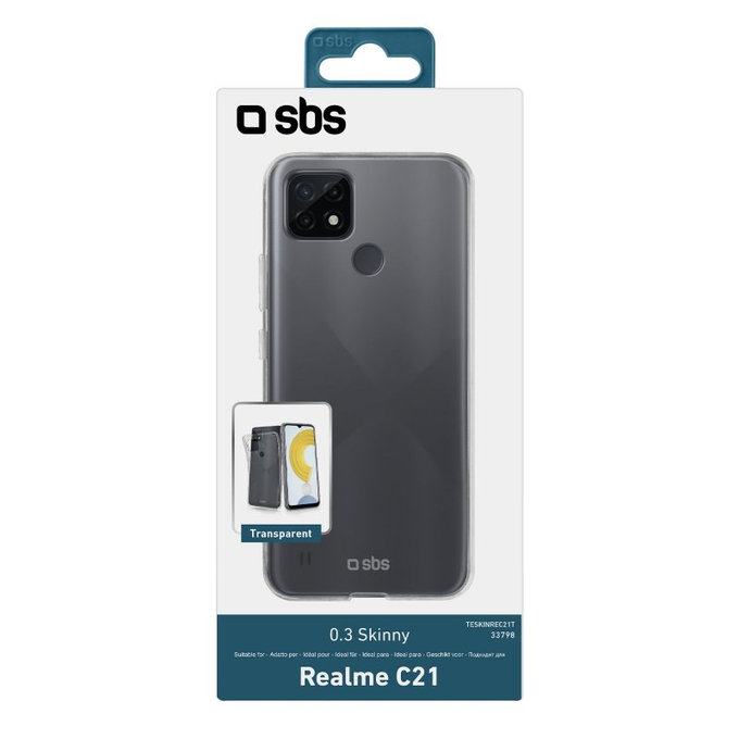 SBS - Caz Skinny pentru Realme C21, transparent