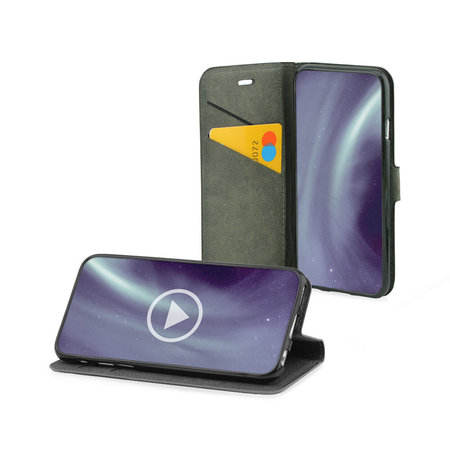 Fonex - Caz Book Identity pentru Motorola Moto E7, negru