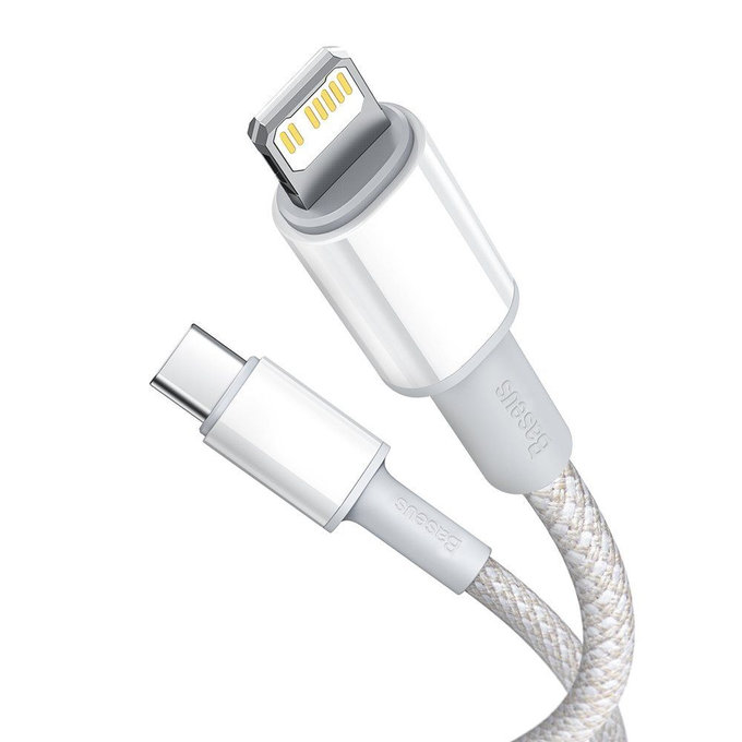 Baseus - Lightning / USB-C Cablu (1m), alb