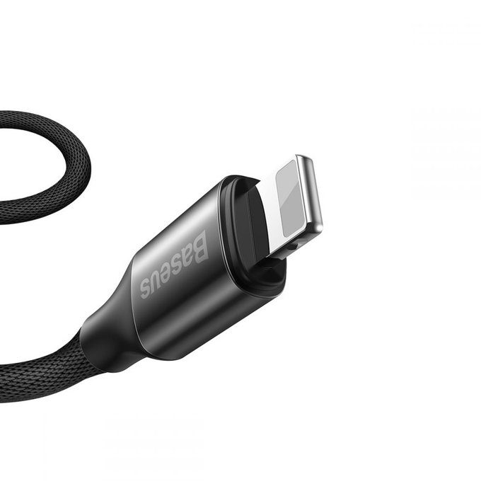 Baseus - Lightning / USB-C Cablu (1m), alb