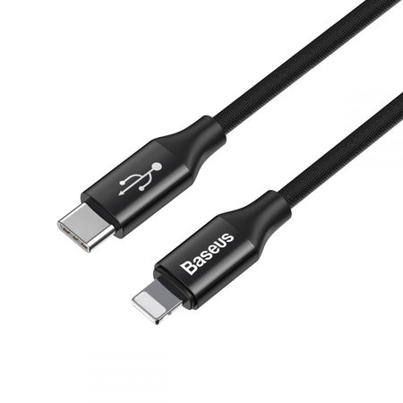 Baseus - Lightning / USB-C Cablu (1m), alb