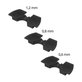 Xiaomi Mi Electric Scooter 1S, 2 M365, Essential, Pro, Pro 2 - Amortizoare de vibrații (Black) - 3buc