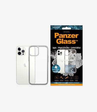 PanzerGlass - Caz ClearCase AB pentru iPhone 12 Pro Max, silver