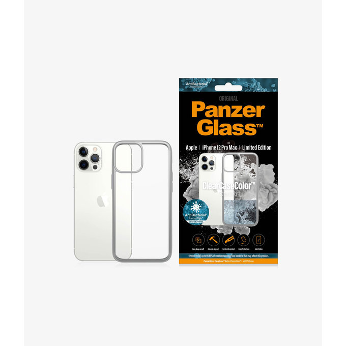 PanzerGlass - Caz ClearCase AB pentru iPhone 12 Pro Max, silver