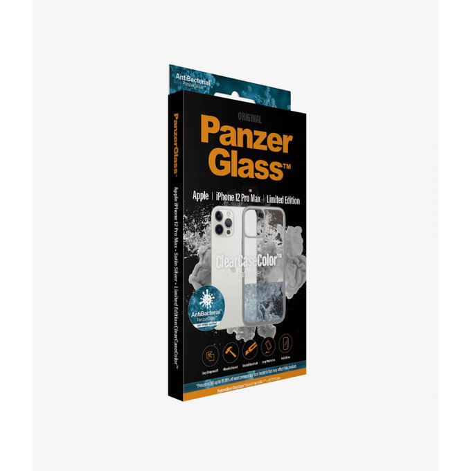 PanzerGlass - Caz ClearCase AB pentru iPhone 12 Pro Max, silver