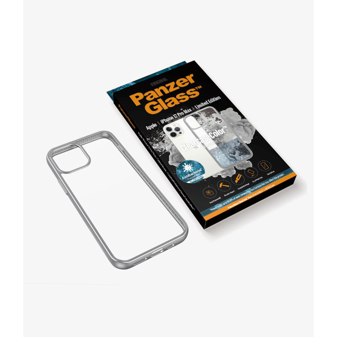 PanzerGlass - Caz ClearCase AB pentru iPhone 12 Pro Max, silver
