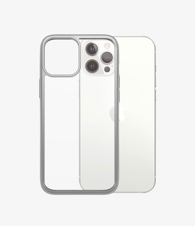 PanzerGlass - Caz ClearCase AB pentru iPhone 12 Pro Max, silver