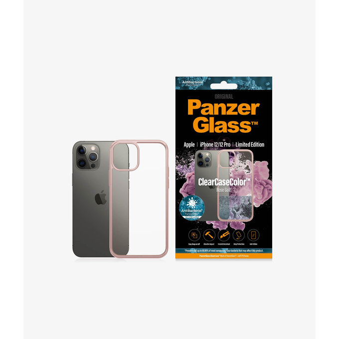 PanzerGlass - Husă ClearCase AB pentru iPhone 12/12 Pro, rose gold