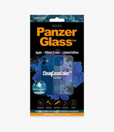 PanzerGlass - Caz ClearCase AB pentru iPhone 12 mini, blue