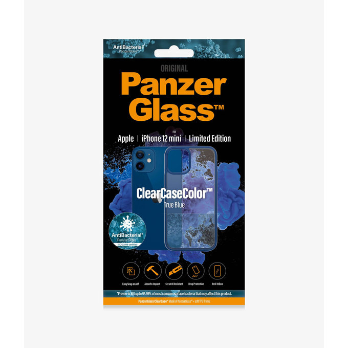 PanzerGlass - Caz ClearCase AB pentru iPhone 12 mini, blue