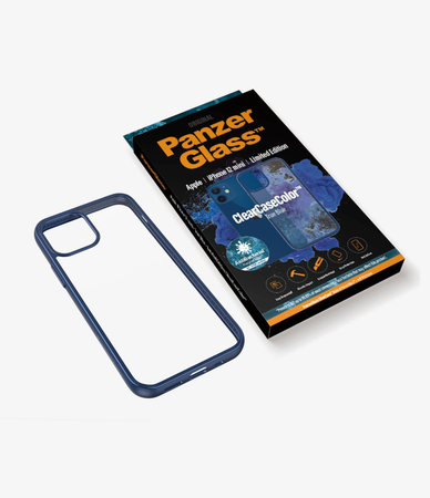 PanzerGlass - Caz ClearCase AB pentru iPhone 12 mini, blue