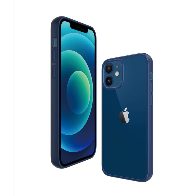 PanzerGlass - Caz ClearCase AB pentru iPhone 12 mini, blue