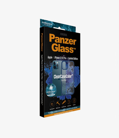 PanzerGlass - Caz ClearCase AB pentru iPhone 12 ?i 12 Pro, blue