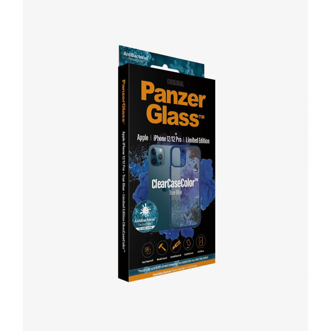 PanzerGlass - Caz ClearCase AB pentru iPhone 12 ?i 12 Pro, blue