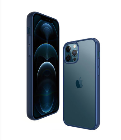 PanzerGlass - Caz ClearCase AB pentru iPhone 12 ?i 12 Pro, blue