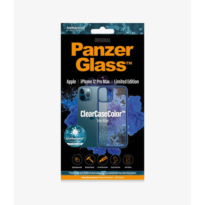 PanzerGlass - Caz ClearCase AB pentru iPhone 12 Pro Max, blue