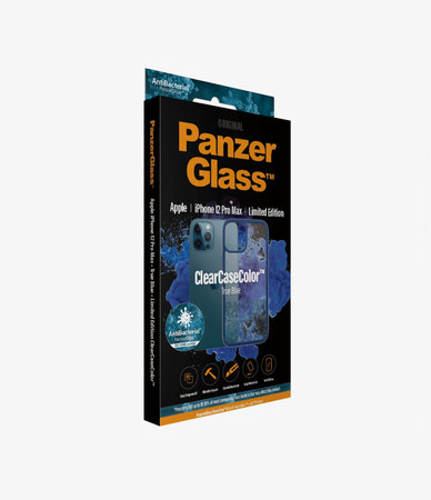 PanzerGlass - Caz ClearCase AB pentru iPhone 12 Pro Max, blue
