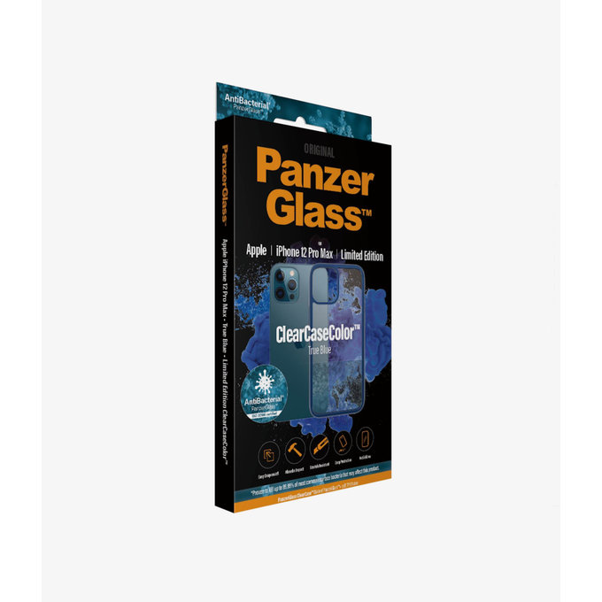 PanzerGlass - Caz ClearCase AB pentru iPhone 12 Pro Max, blue