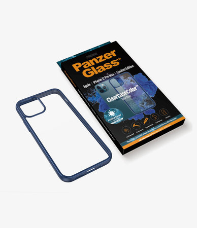 PanzerGlass - Caz ClearCase AB pentru iPhone 12 Pro Max, blue
