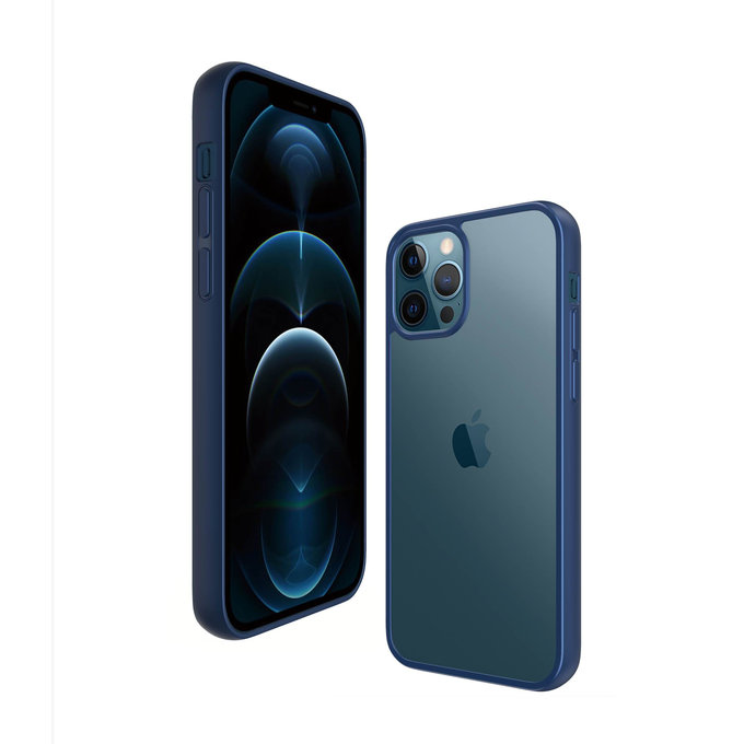 PanzerGlass - Caz ClearCase AB pentru iPhone 12 Pro Max, blue