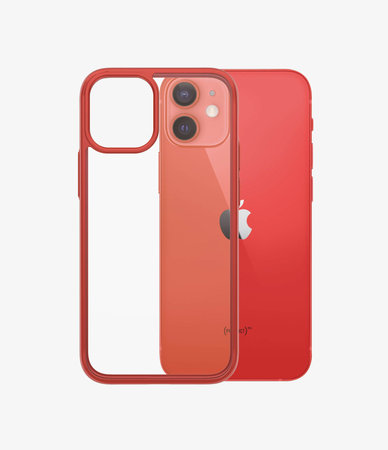 PanzerGlass - Caz ClearCase AB pentru iPhone 12 mini, red
