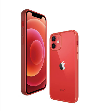 PanzerGlass - Caz ClearCase AB pentru iPhone 12 mini, red