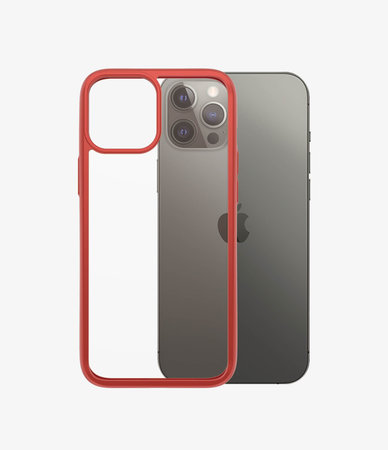 PanzerGlass - Caz ClearCase AB pentru iPhone 12 Pro Max, red