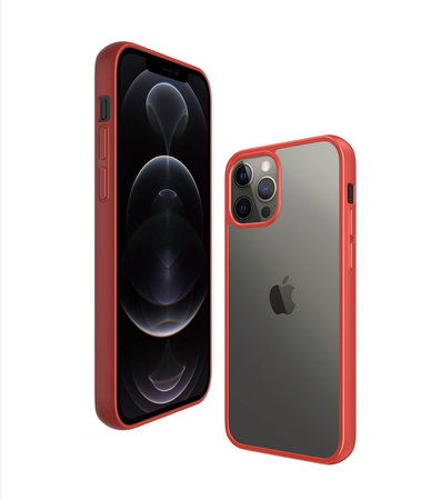 PanzerGlass - Caz ClearCase AB pentru iPhone 12 Pro Max, red