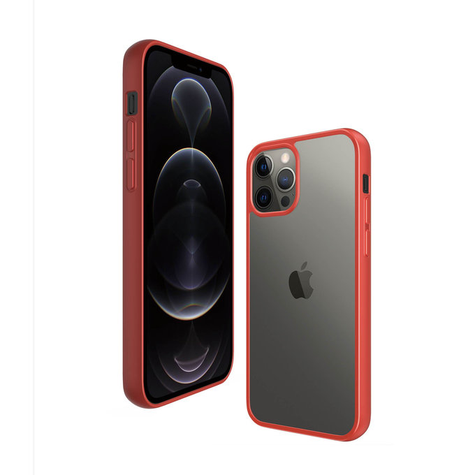PanzerGlass - Caz ClearCase AB pentru iPhone 12 Pro Max, red