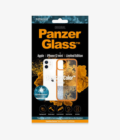 PanzerGlass - Caz ClearCase AB pentru iPhone 12 mini, orange