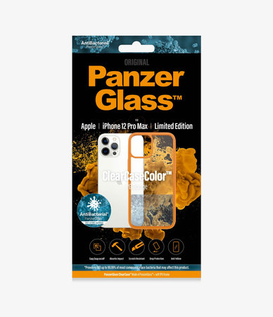 PanzerGlass - Caz ClearCase AB pentru iPhone 12 Pro Max, orange