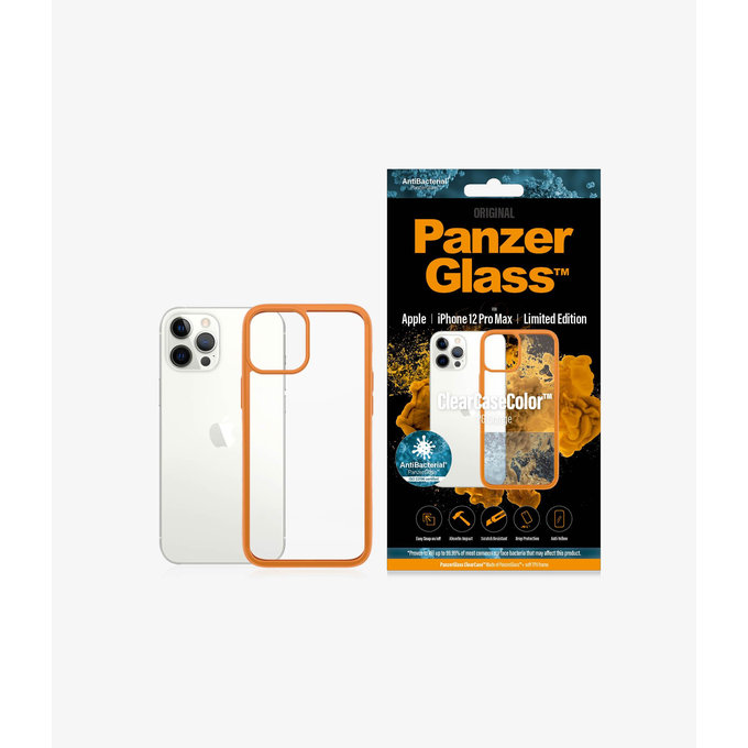 PanzerGlass - Caz ClearCase AB pentru iPhone 12 Pro Max, orange