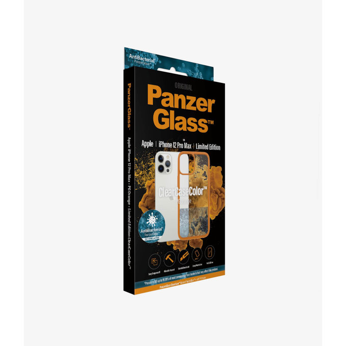PanzerGlass - Caz ClearCase AB pentru iPhone 12 Pro Max, orange