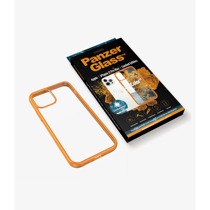PanzerGlass - Caz ClearCase AB pentru iPhone 12 Pro Max, orange