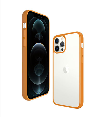 PanzerGlass - Caz ClearCase AB pentru iPhone 12 Pro Max, orange