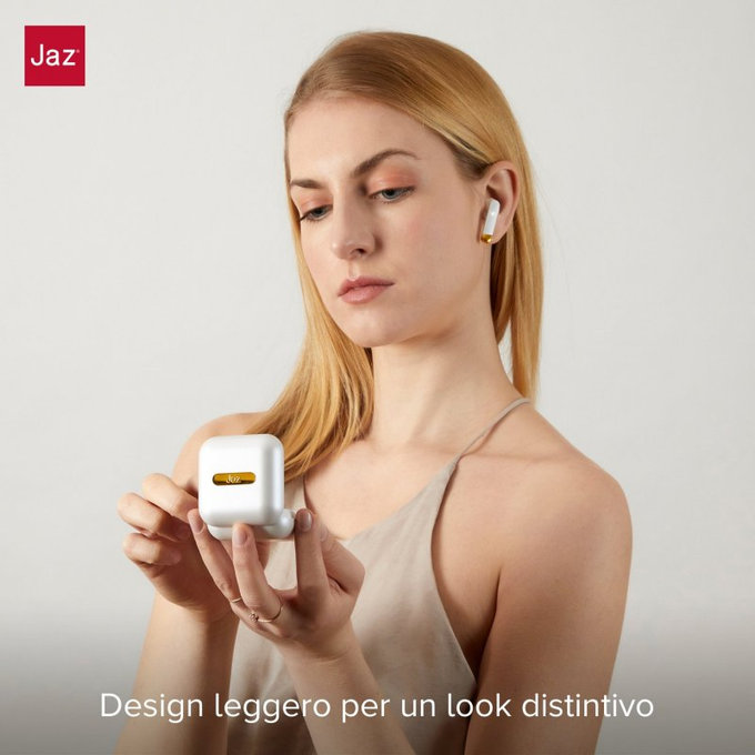 SBS - TWS Hoox Că?ti fără fir TWS Hoox cu carcasă de încărcare 300 mAh, alb perlat