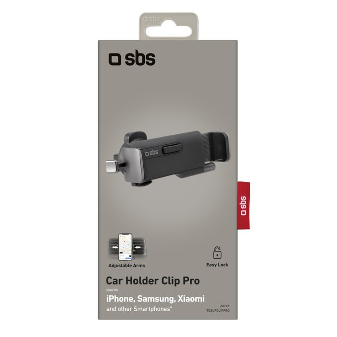 SBS - Car Mount Clip Pro, suport universal pentru ventila?ie, negru