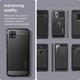Spigen - Husă Rugged Armor pentru Samsung Galaxy A22 5G, negru